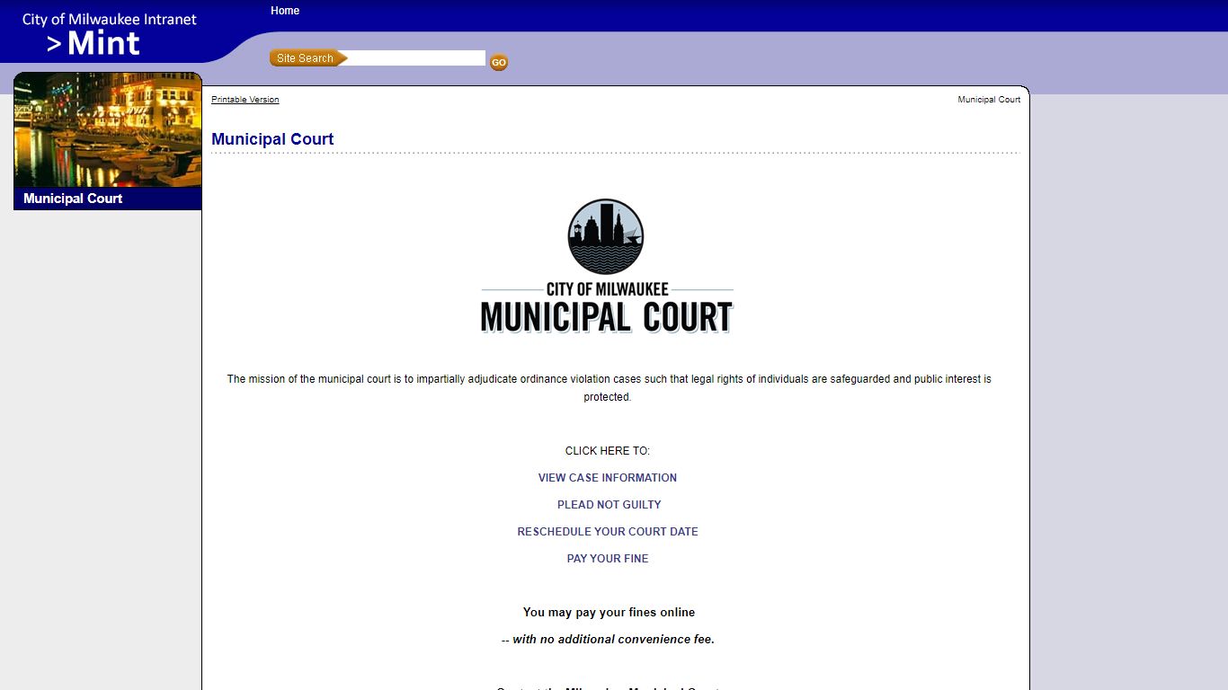 Municipal Court - Milwaukee